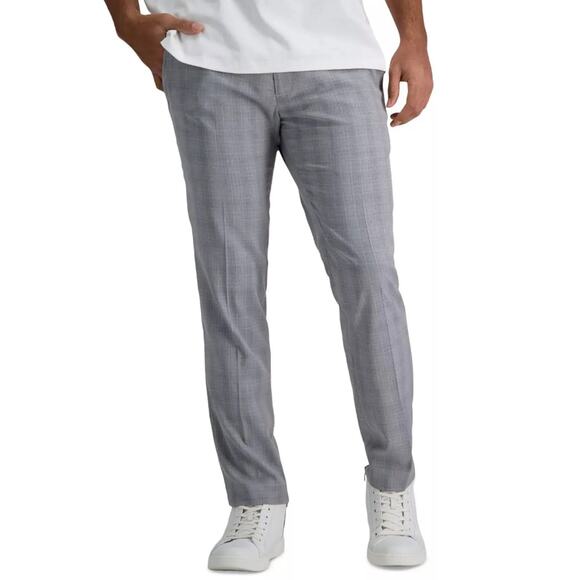 Kenneth Cole Reaction Men's Light Grey Casual Slim Fit Dress Pant Size 33Wx32L - Picture 1 of 6